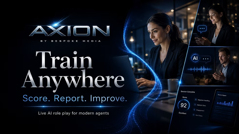 AXION, train anywhere. Score, report, improve.