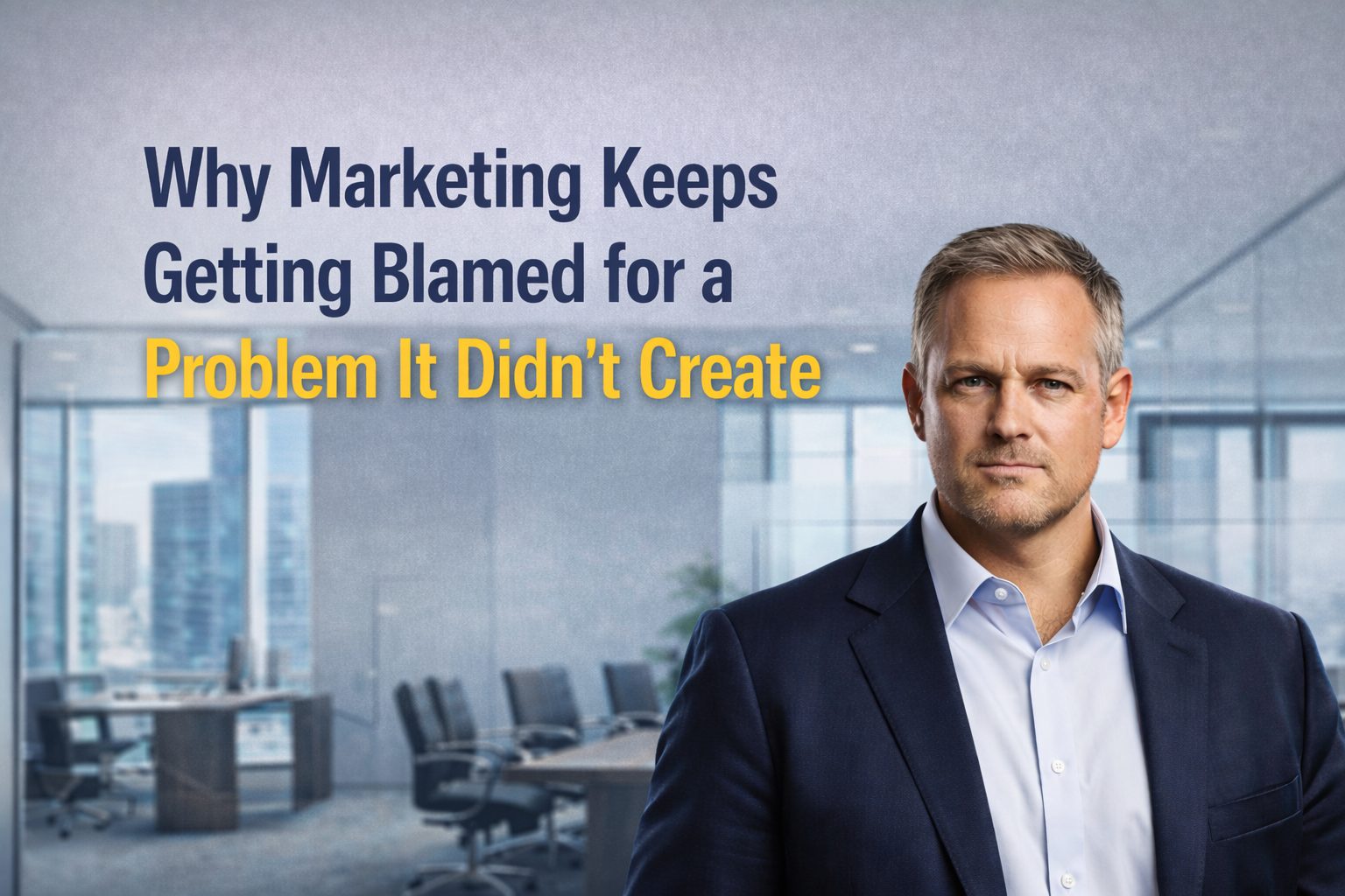 Why Marketing Keeps Getting Blamed for a Problem It Didn’t Create