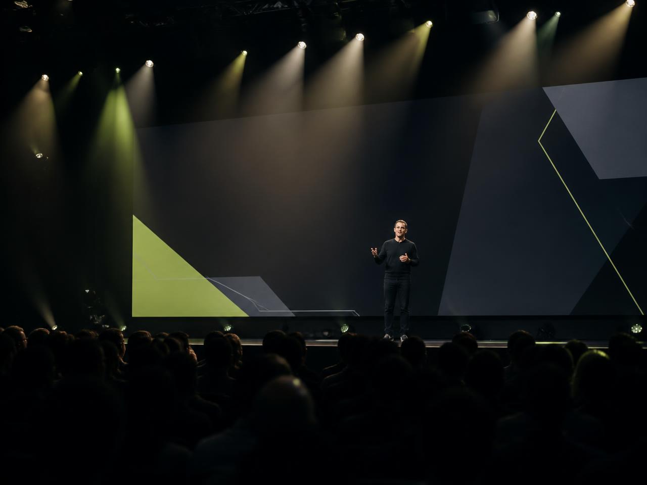 Keynote stage at an industry conference