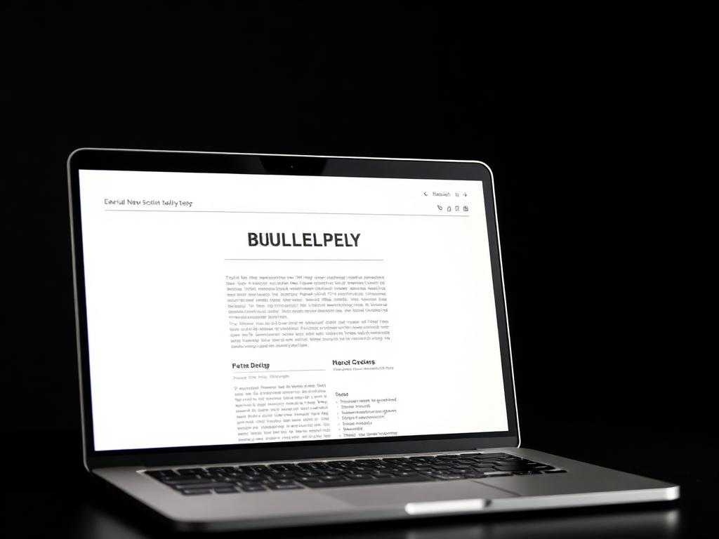 The bulletin mockup