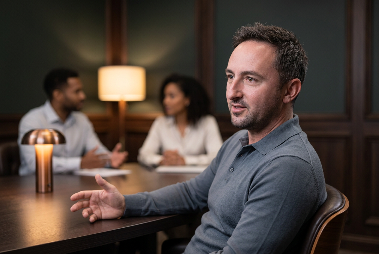 Nic Fren leading a client session